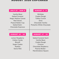 Box of 12 Weekly Cupcakes
