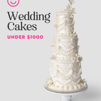Wedding Cakes Under $1,000