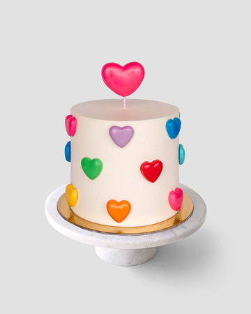 Bubble Heart Cake