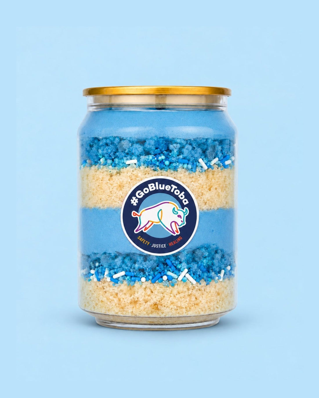 #GoBlueToba Birthday Cake Can