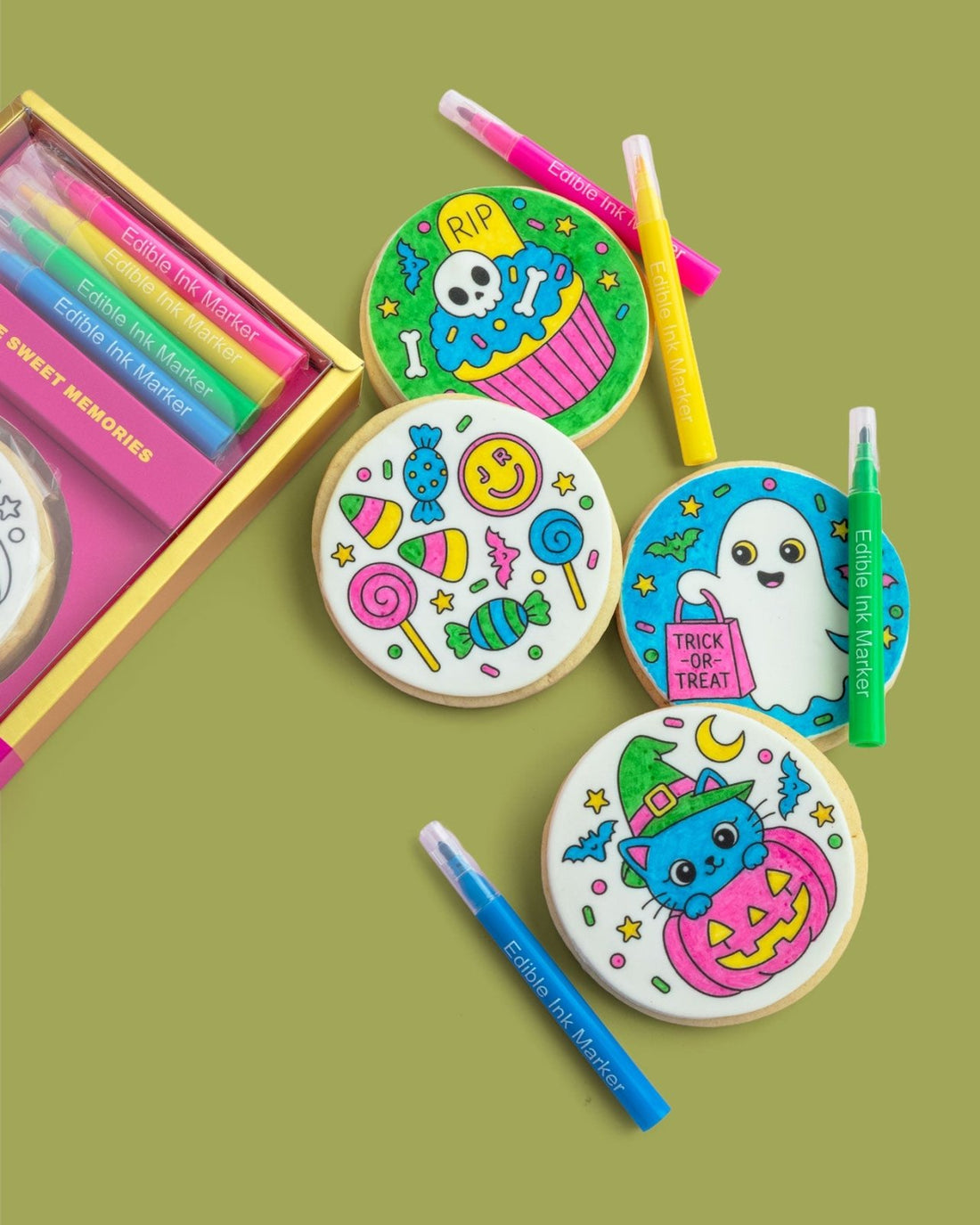 Halloween Cookie Colouring Kit