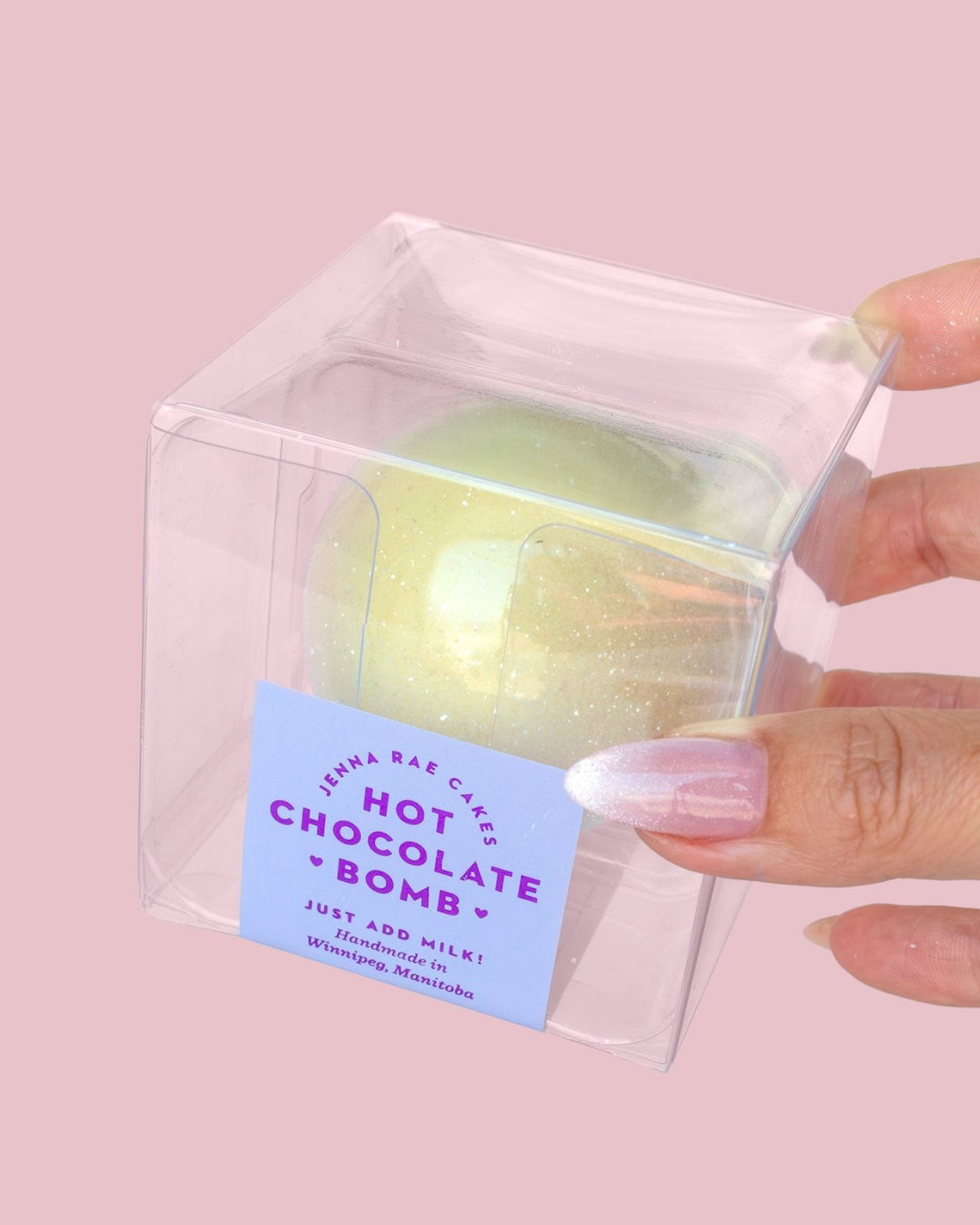 Candy Cane White Hot Chocolate Bomb