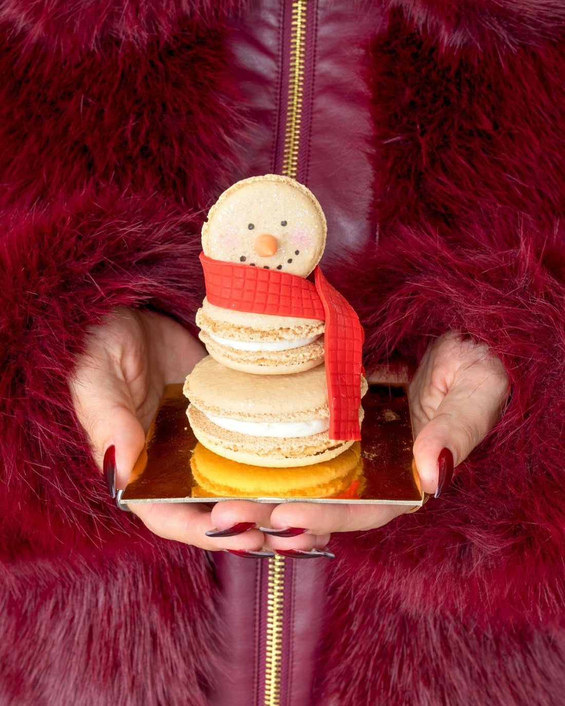 Macaron Snowman